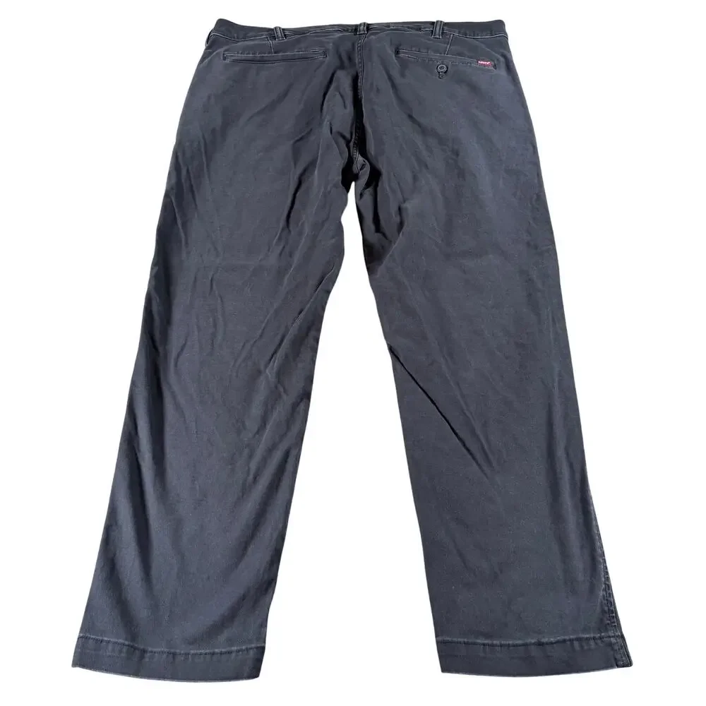 Levi's 2 Pair Chino Slacks Color Gray and Black‎ Sz 38x30 *FLAWS*